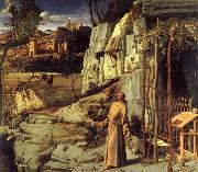 BELLINI, Giovanni St.Francis in the desert oil painting reproduction
